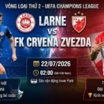 Nhận định bóng đá trận Larne vs FK Crvena Zvezda vòng loại Champions League cập nhật mới nhất trên Gavang TV.