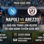 Nhận định nhanh Napoli vs Arezzo giao hữu quốc tế: Giải bài toán Low-block, Lukaku vs Nicastro.